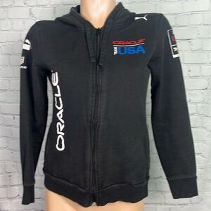 ORACLE Tag Heuer Puma Black Racing USA Hoodie Medium 34th America’s Cup Sailing